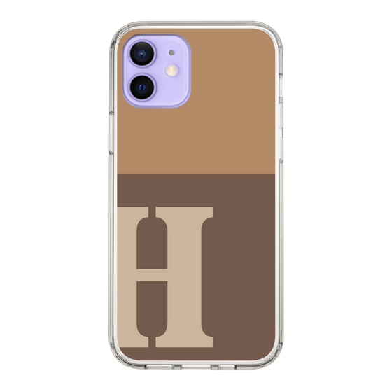 Slim Protection Case［ Original - initial two tone - H brown ］