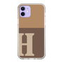 Slim Protection Case［ Original - initial two tone - H brown ］