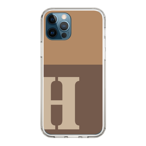 Slim Protection Case［ Original - initial two tone - H brown ］