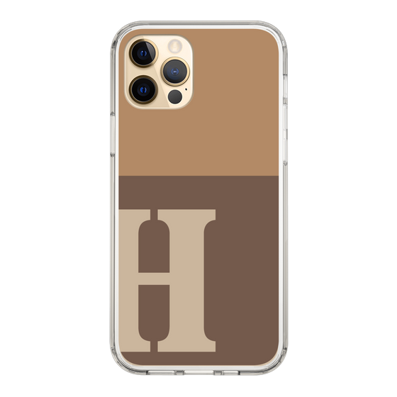 Slim Protection Case［ Original - initial two tone - H brown ］