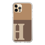Slim Protection Case［ Original - initial two tone - H brown ］
