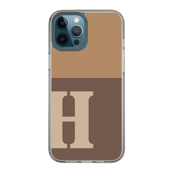 Slim Protection Case［ Original - initial two tone - H brown ］