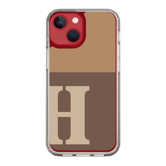 Slim Protection Case［ Original - initial two tone - H brown ］
