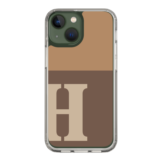Slim Protection Case［ Original - initial two tone - H brown ］