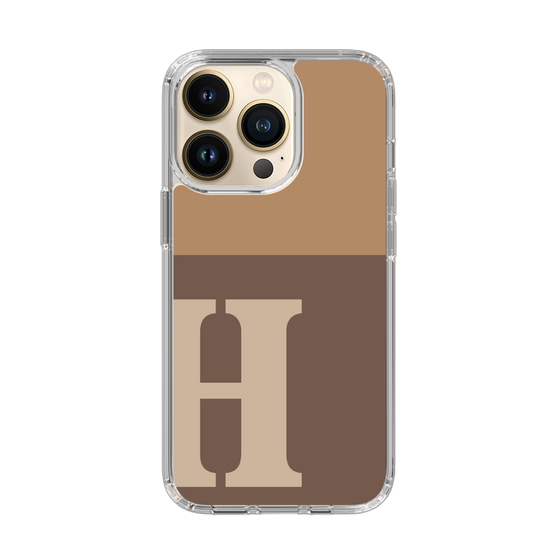 Slim Protection Case［ Original - initial two tone - H brown ］