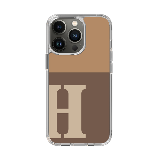 Slim Protection Case［ Original - initial two tone - H brown ］