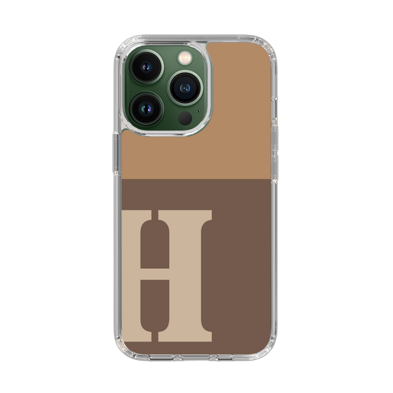 Slim Protection Case［ Original - initial two tone - H brown ］