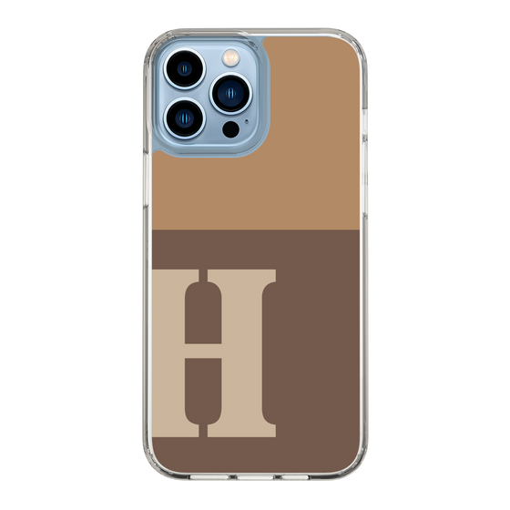 Slim Protection Case［ Original - initial two tone - H brown ］