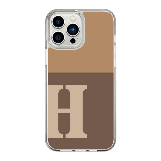 Slim Protection Case［ Original - initial two tone - H brown ］