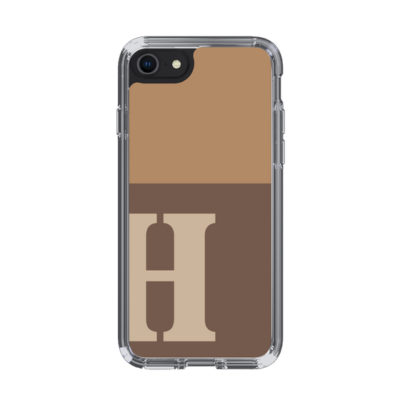 Slim Protection Case［ Original - initial two tone - H brown ］