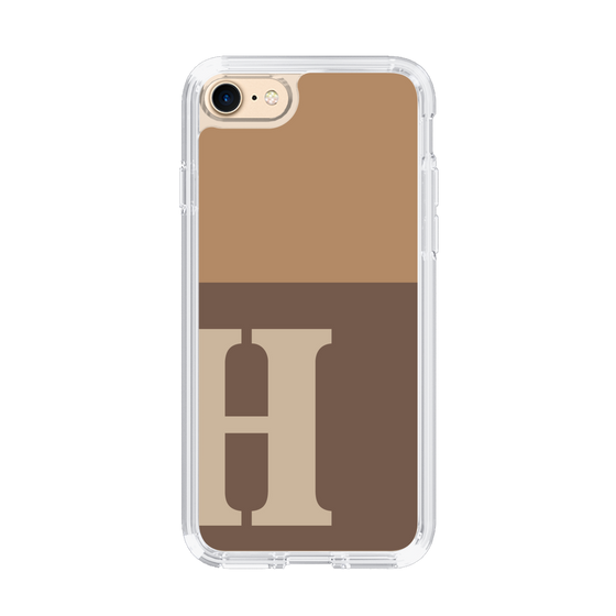 Slim Protection Case［ Original - initial two tone - H brown ］