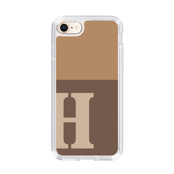 Slim Protection Case［ Original - initial two tone - H brown ］