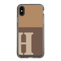 Slim Protection Case［ Original - initial two tone - H brown ］