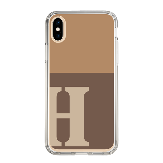 Slim Protection Case［ Original - initial two tone - H brown ］