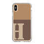 Slim Protection Case［ Original - initial two tone - H brown ］