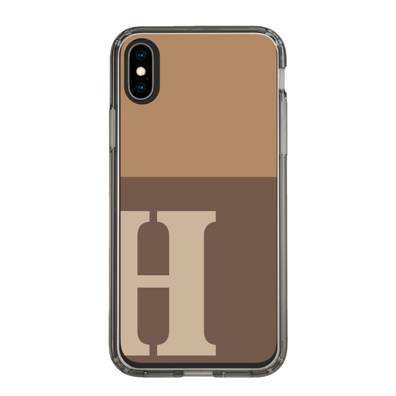 Slim Protection Case［ Original - initial two tone - H brown ］
