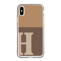 Slim Protection Case［ Original - initial two tone - H brown ］