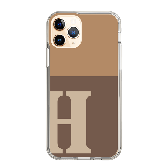 Slim Protection Case［ Original - initial two tone - H brown ］