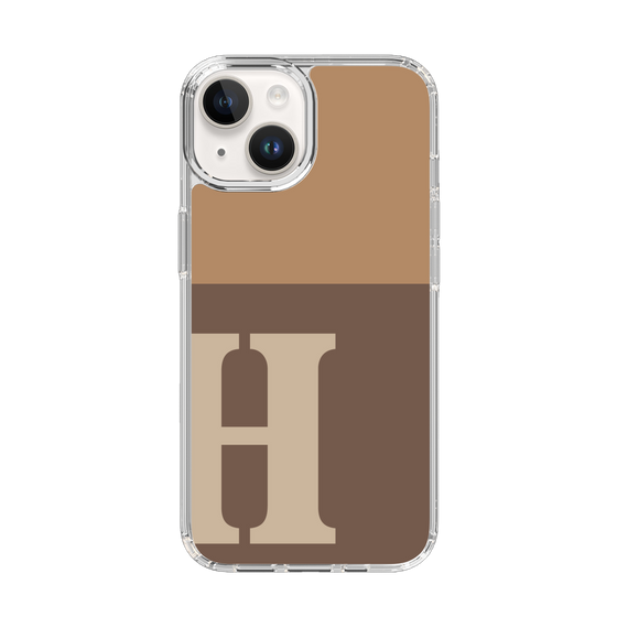Slim Protection Case［ Original - initial two tone - H brown ］