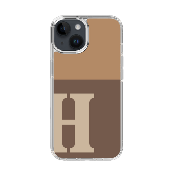 Slim Protection Case［ Original - initial two tone - H brown ］