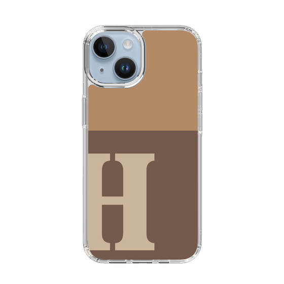 Slim Protection Case［ Original - initial two tone - H brown ］