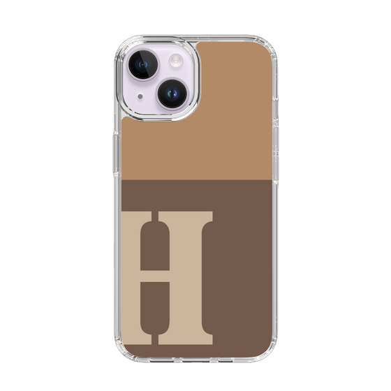 Slim Protection Case［ Original - initial two tone - H brown ］