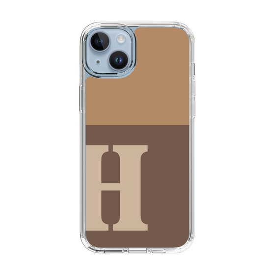 Slim Protection Case［ Original - initial two tone - H brown ］