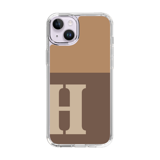 Slim Protection Case［ Original - initial two tone - H brown ］