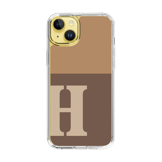 Slim Protection Case［ Original - initial two tone - H brown ］