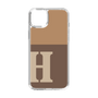 Slim Protection Case［ Original - initial two tone - H brown ］