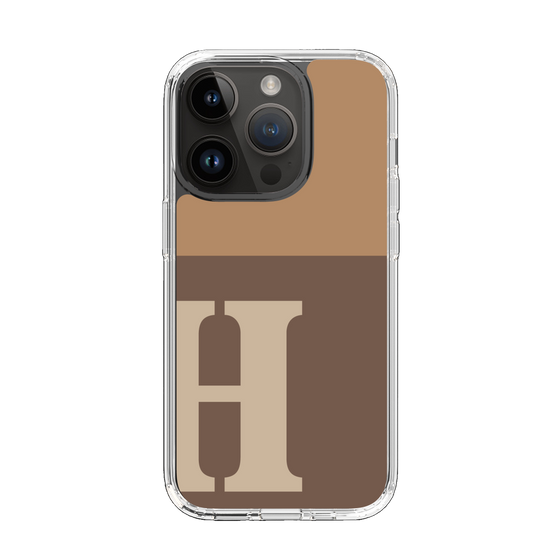 Slim Protection Case［ Original - initial two tone - H brown ］