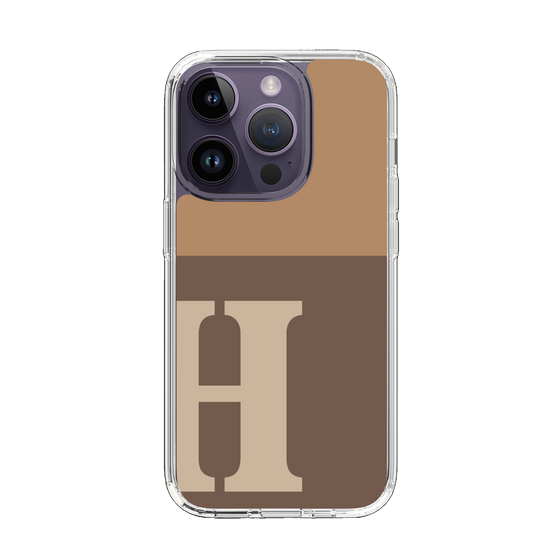 Slim Protection Case［ Original - initial two tone - H brown ］