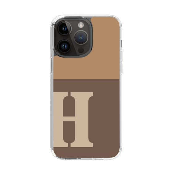 Slim Protection Case［ Original - initial two tone - H brown ］