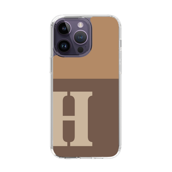 Slim Protection Case［ Original - initial two tone - H brown ］