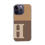 Slim Protection Case［ Original - initial two tone - H brown ］
