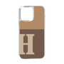 Slim Protection Case［ Original - initial two tone - H brown ］