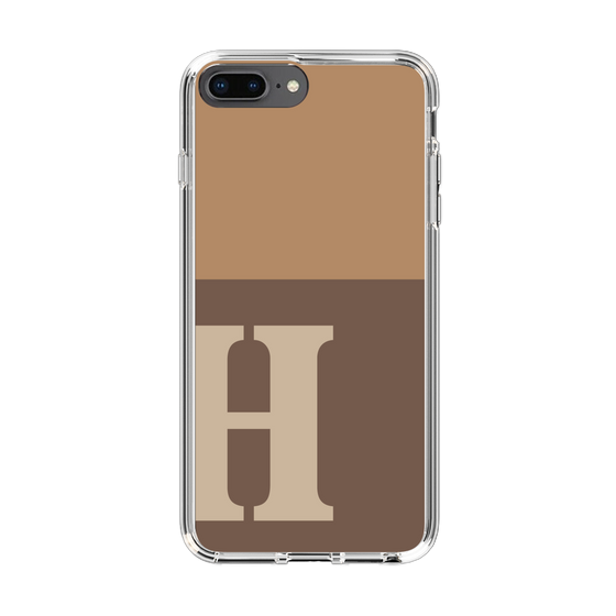 Slim Protection Case［ Original - initial two tone - H brown ］