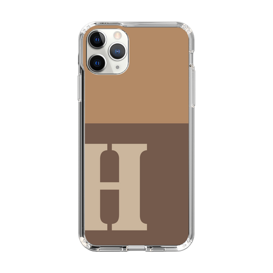 Slim Protection Case［ Original - initial two tone - H brown ］