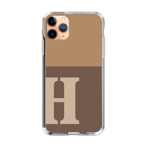 Slim Protection Case［ Original - initial two tone - H brown ］