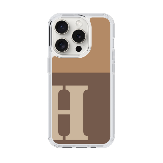 Slim Protection Case［ Original - initial two tone - H brown ］