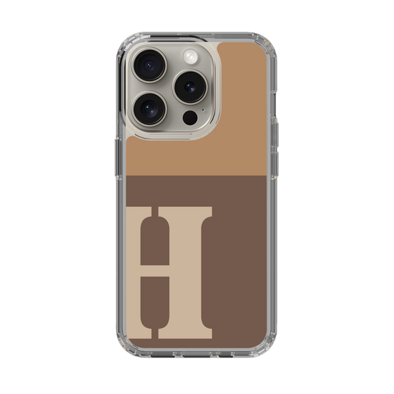 Slim Protection Case［ Original - initial two tone - H brown ］