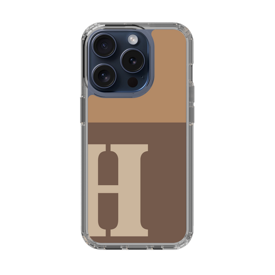 Slim Protection Case［ Original - initial two tone - H brown ］