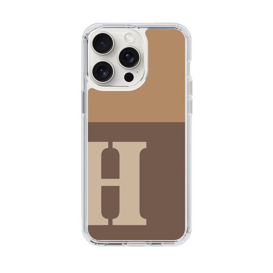 Slim Protection Case［ Original - initial two tone - H brown ］