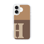 Slim Protection Case［ オリジナル - initial two tone - H brown ］