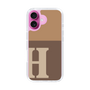 Slim Protection Case［ オリジナル - initial two tone - H brown ］