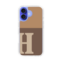 Slim Protection Case［ オリジナル - initial two tone - H brown ］