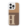 Slim Protection Case［ オリジナル - initial two tone - H brown ］