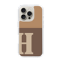 Slim Protection Case［ オリジナル - initial two tone - H brown ］
