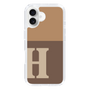 Slim Protection Case［ オリジナル - initial two tone - H brown ］