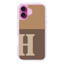 Slim Protection Case［ オリジナル - initial two tone - H brown ］